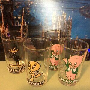 Looney Tunes Collectible Juice Glasses